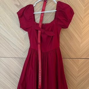 Vixen by Micheline Pitt red tie vixen dress